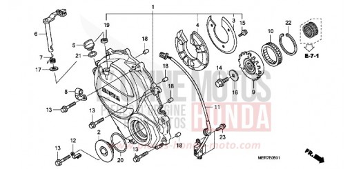 CLUTCH COVER (CBF600S8/SA8/N8/NA8) CBF600N8 de 2008